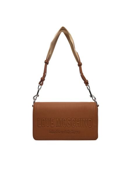 LOVE MOSCHINO Torebka JC4046PP1OLE0200 Brązowy. Brązowe torebki klasyczne damskie Love Moschino, ze skóry, bez dodatków. Za 839.99 zł.