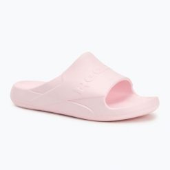 Klapki damskie Reebok Clean. Czerwone klapki damskie Reebok, bez wzorów, z gumy, bez obcasa, bez zapięcia. Za 79.99 zł.