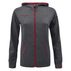 Bluza z kapturem OSHA damska ciemnoszaro-różowa. Czerwone bluzy damskie LEGEA, bez wzorów, z bawełny, z kapturem. W wyprzedaży za 104.00 zł.