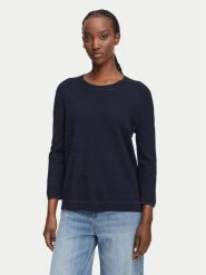 JOOP! Sweter 263Kn32Kusta 30103298 Granatowy Relaxed Fit. Niebieskie swetry klasyczne damskie Joop!, z wiskozy, bez kołnierzyka. Za 754.99 zł.