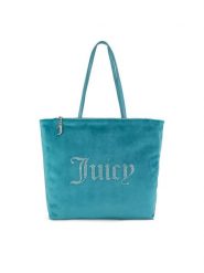 Juicy Couture Torebka BIJXT8692WZC Turkusowy. Niebieskie torebki klasyczne damskie Juicy Couture, z materiału, bez dodatków. Za 439.99 zł.