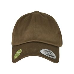 Czapka Flexfit low profile organic cotton. Zielone czapki damskie FLEXFIT, bez wzorów, z bawełny. Za 76.15 zł.
