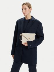 PINKO Torebka Flat Purse Handle AI 25-26 PCPL104820 A0F1 Écru. Torebki wieczorowe damskie Pinko, bez wzorów, ze skóry, bez dodatków. Za 569.99 zł.