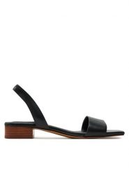 Aldo Sandały Dorenna 13578728 Czarny. Czarne sandały damskie ALDO, bez wzorów, ze skóry, bez obcasa, na płaskiej podeszwie, bez zapięcia. Za 249.99 zł.