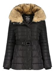 Canadian Peak Kurtka zimowa "Belle" w kolorze czarnym rozmiar: XXL. Czarne kurtki damskie Canadian Peak, na zimę, xxl, bez wzorów, z puchu, bez kaptura. Za 225.05 zł.