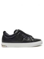 DKNY Sneakersy Abelina K3464220 Czarny. Czarne obuwie sportowe damskie DKNY, ze skóry, bez zapięcia. Za 339.99 zł.