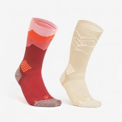 Skarpety turystyczne Quechua Hike 500 długie Limit. x 2 pary. Skarpetki damskie QUECHUA, bez wzorów, z elastanu. Za 79.98 zł.