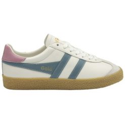 Damskie skórzane buty sportowe Gola Medallist Leather. Białe obuwie sportowe casual damskie Gola, ze skóry, bez zapięcia. Za 425.50 zł.