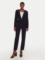 NORMA KAMALI Kombinezon KK224JPLE13951 Granatowy Relaxed Fit. Niebieskie sukienki damskie Norma Kamali, bez wzorów, z syntetyku, bez ramiączek. Za 1,489.00 zł.