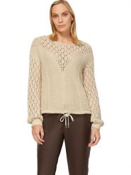 Heine Sweter w kolorze beżowym rozmiar: 42. Brązowe swetry klasyczne damskie Heine, ze splotem, bez kołnierzyka. Za 87.19 zł.