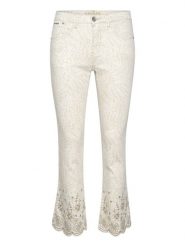 Cream Dżinsy "Rosa" - Slim fit - w kolorze kremowo-beżowym rozmiar: W26. Brązowe jeansy damskie Cream. Za 127.65 zł.