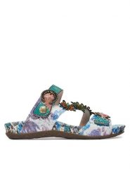 Laura Vita Klapki Liloo 41 Niebieski. Niebieskie klapki damskie LAURA VITA, bez wzorów, ze skóry, bez obcasa, bez zapięcia. Za 429.99 zł.