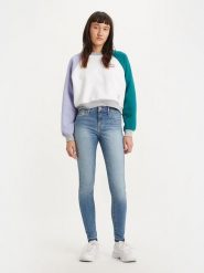 Levi's Dżinsy - Super Skinny fit - w kolorze niebieskim rozmiar: W31/L30. Niebieskie jeansy damskie Levi's, z podwyższonym stanem. Za 157.35 zł.