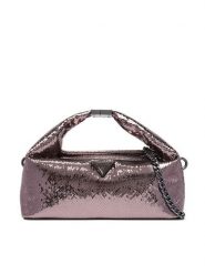 Guess Torebka Jewels Mini HWKM22 48740 Srebrny. Szare torebki wieczorowe damskie Guess, z aplikacjami, ze skóry, bez dodatków. Za 544.99 zł.