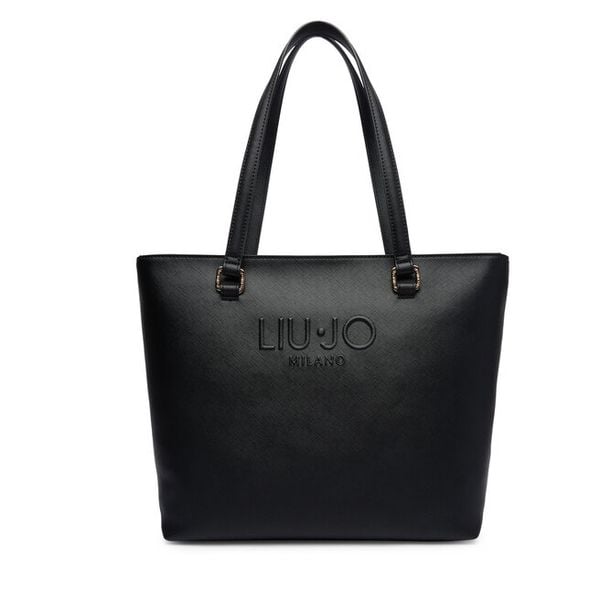 Torebka Liu Jo. Czarne shopper bag Liu Jo, bez wzorów, bez dodatków. Za 439.99 zł.