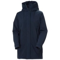 Damska kurtka wodoodporna Helly Hansen Victoria Ins Mid. Niebieskie kurtki damskie Helly Hansen, bez wzorów, bez kaptura. W wyprzedaży za 644.05 zł.
