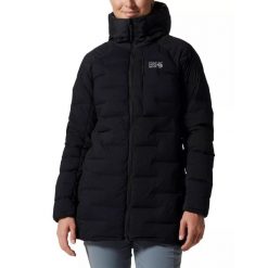 Kurtka puchowa damska Mountain Hardwear Stretchdown. Czarne kurtki damskie Mountain Hardwear, s, bez wzorów, z puchu, bez kaptura. Za 1,599.00 zł.