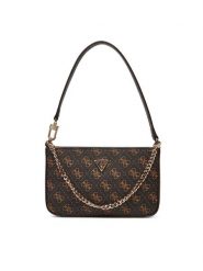 Guess Torebka Noelle II Mini HWQG96 72720 Brązowy. Brązowe torebki klasyczne damskie Guess, ze skóry, bez dodatków. Za 309.99 zł.