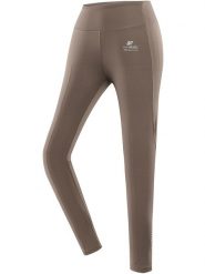 Alpine Pro Legginsy sportowe "Marda" w kolorze jasnobrązowym rozmiar: M. Brązowe legginsy damskie Alpine Pro, m, bez wzorów, z materiału. Za 149.31 zł.