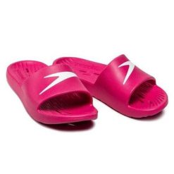 Klapki basenowe unisex speedo Slides one piece. Białe klapki damskie Speedo, bez wzorów, bez obcasa, bez zapięcia. Za 73.99 zł.