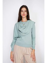 William de Faye Sweter w kolorze turkusowym rozmiar: 42. Niebieskie swetry klasyczne damskie William de Faye, z kaszmiru, bez kołnierzyka. Za 144.58 zł.