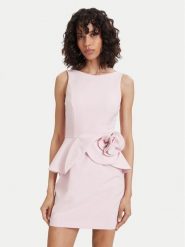 ACCESS FASHION Sukienka koktajlowa 63-3004-135 Różowy jasny Regular Fit. Czerwone sukienki damskie ACCESS FASHION, bez wzorów, z syntetyku, wizytowe, bez ramiączek. Za 819.99 zł.