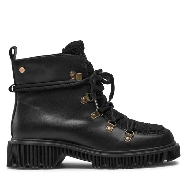 Trzewiki GOE. Czarne botki damskie GOE, bez obcasa, na płaskiej podeszwie, bez zapięcia. Za 239.99 zł.