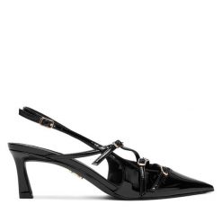 Czółenka Steve Madden. Czarne czółenka damskie Steve Madden, bez wzorów, bez obcasa. Za 409.99 zł.