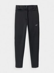 4F Spodnie narciarskie softshellowe membrana 5000 damskie - czarne M. Czarne spodnie sportowe damskie 4F, na zimę, m, bez wzorów, z dzianiny, narciarskie, windstopper. Za 399.99 zł.