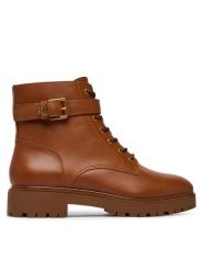 LAUREN RALPH LAUREN Trzewiki Allyson Logo Bo Bte 802P12046002 Brązowy. Brązowe botki damskie Lauren Ralph Lauren, ze skóry, bez obcasa, na płaskiej podeszwie, bez zapięcia. Za 1,199.00 zł.