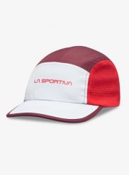 Czapka z daszkiem do biegania La Sportiva Skyline Cap. Białe czapki z daszkiem damskie La Sportiva, bez wzorów, z materiału. Za 164.99 zł.