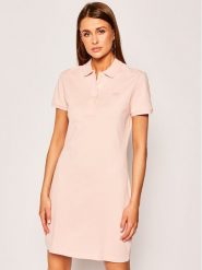 Lacoste Sukienka codzienna EF5473 Różowy Slim Fit. Czerwone sukienki damskie Lacoste, bez wzorów, z bawełny, bez ramiączek. Za 419.99 zł.