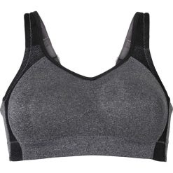 Biustonosz sportowy, średni stopień podtrzymywania biustu. Czarne biustonosze sportowe damskie bonprix, bez wzorów. Za 92.99 zł.