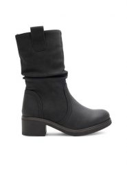 Clara Barson Botki KAIA SWS6183-10 Czarny. Czarne botki damskie Clara Barson, z syntetyku, bez obcasa, na słupku, bez zapięcia. Za 169.99 zł.
