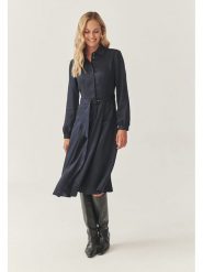 TATUUM Sukienka w kolorze granatowym rozmiar: 34. Niebieskie sukienki damskie TATUUM, bez wzorów, z lyocellu, bez ramiączek. Za 239.86 zł.