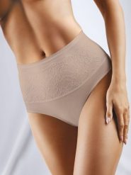 Figi Model Floris-Fit BBL 069 Beige - Babell. Brązowe figi Babell, bez wzorów, z elastanu. Za 93.44 zł.