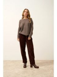 Just Cashmere Kaszmirowy sweter "Ariana" w kolorze szarobrązowym rozmiar: M. Brązowe swetry klasyczne damskie Just Cashmere, m, z kaszmiru, bez kołnierzyka. Za 478.99 zł.