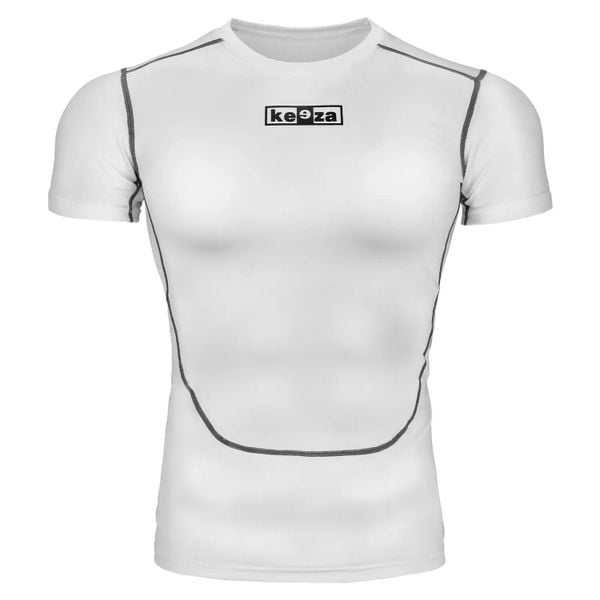 Koszulka termoaktywna Keeza Bristol z krótkim rękawem. Białe koszulki damskie KEEZA, s, bez wzorów, bez kołnierzyka, bez ramiączek. Za 24.99 zł.