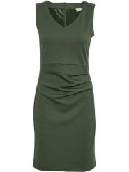 Kaffe Sukienka "Sara" w kolorze khaki rozmiar: XS. Brązowe sukienki damskie Kaffe, bez wzorów, bez ramiączek. Za 126.75 zł.