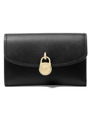 Michael Kors Skórzany portfel w kolorze czarnym - 11 x 7 x 3 cm rozmiar: onesize. Czarne portfele damskie Michael Kors, bez wzorów, z materiału. Za 306.73 zł.