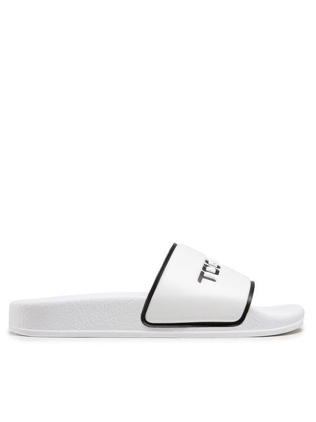 Togoshi Klapki TG-33-06-000349 Biały. Białe klapki damskie Togoshi, bez wzorów, z syntetyku, bez obcasa, bez zapięcia. Za 169.99 zł.