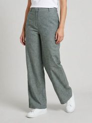 MOSS COPENHAGEN Spodnie "Pennie" w kolorze zielonym rozmiar: S. Zielone spodnie materiałowe damskie Moss Copenhagen, bez wzorów, z materiału. Za 148.96 zł.