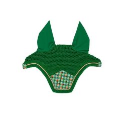 Czapka przeciw insektom dla konia z weluru Kentucky Horsewear Fly Veil Wellingto. Zielone czapki damskie KENTUCKY HORSEWEAR, bez wzorów, z weluru. Za 338.00 zł.