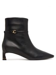 Coccinelle Botki C-look E4 VTK 11 02 01 Czarny. Czarne botki damskie Coccinelle, ze skóry, bez obcasa, na słupku, bez zapięcia. Za 1,249.00 zł.