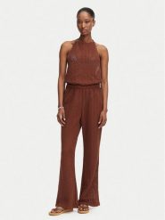 Roxy Kombinezon Luna Feeling ERJX603497 Brązowy ciemny Regular Fit. Brązowe kombinezony damskie Roxy, m, bez wzorów, z bawełny, bez kołnierzyka, bez ramiączek. Za 299.99 zł.