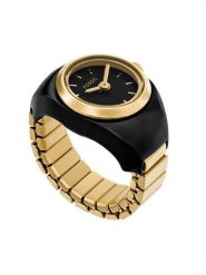 Fossil Zegarek Watch Ring ES5413 Czarny. Czarne, analogowe zegarki damskie Fossil. Za 599.99 zł.