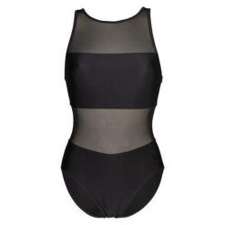 Damski kostium kąpielowy 1-częściowy Arena Panels Vent. Czarne stroje jednoczęściowe Arena, bez wzorów. Za 339.00 zł.