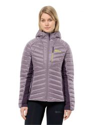 Jack Wolfskin Kurtka pikowana "Routeburn Pro" w kolorze fioletowym rozmiar: M. Różowe kurtki damskie Jack Wolfskin, m, bez wzorów, bez kaptura. Za 390.92 zł.