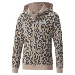 PUMA BLUZA ALPHA AOP 67021847. Czerwone bluzy damskie Puma, bez wzorów, z materiału, z kapturem. Za 163.91 zł.