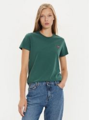 Levi's® T-Shirt The Perfect 39185-0349 Zielony Standard Fit. Zielone t-shirty damskie s, bez wzorów, z bawełny, bez kołnierzyka. Za 109.99 zł.